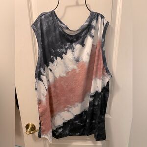 SHEIN Tie Dyed Tank Top Oversized